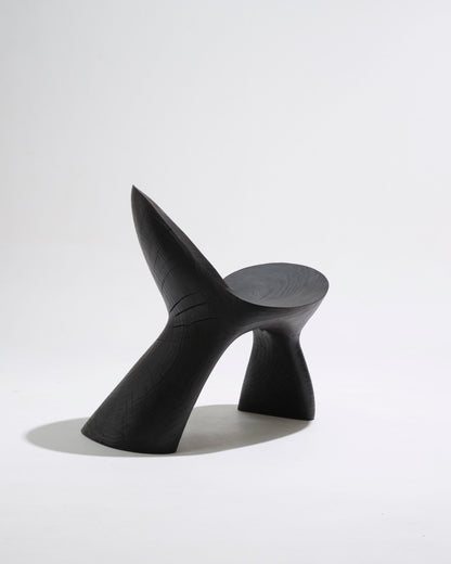 Black wooden Anetos armchair
