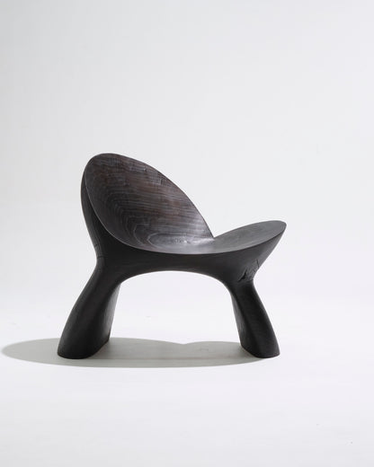 Black wooden Anetos armchair