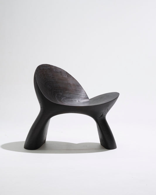 Black wooden Anetos armchair