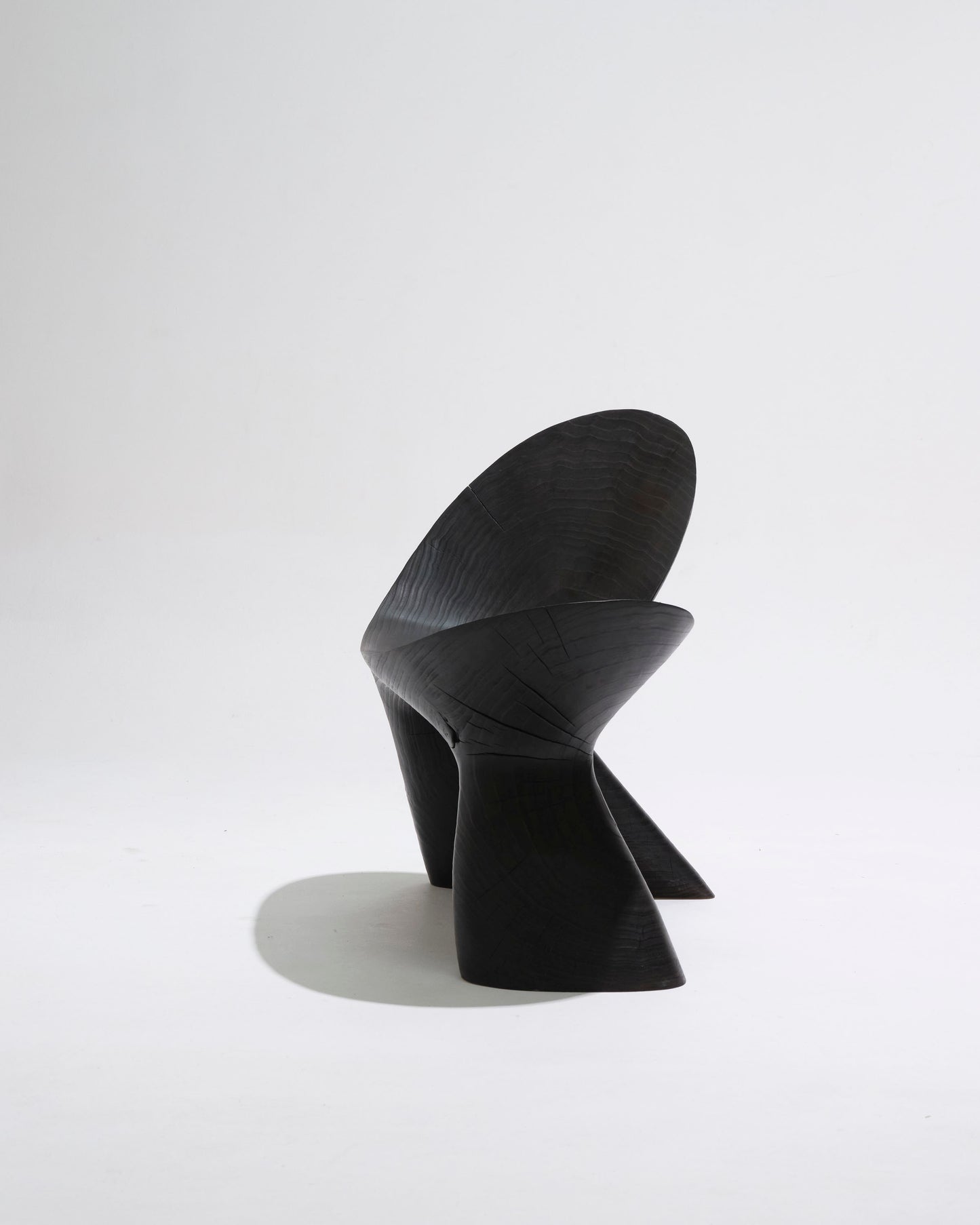Black wooden Anetos armchair