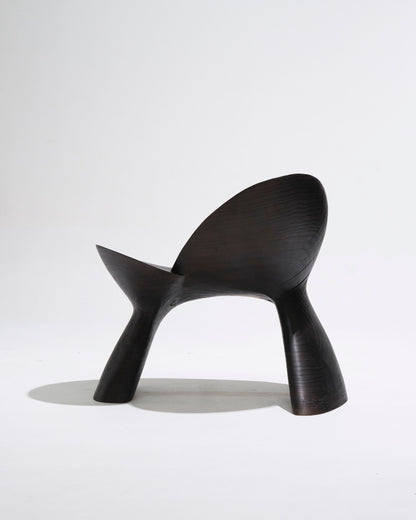 Black wooden Anetos armchair