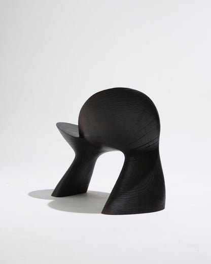 Black wooden Anetos armchair