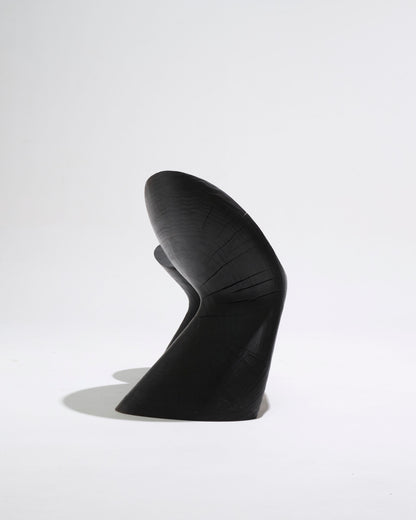 Black wooden Anetos armchair
