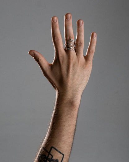 SILVER "BRUMBLE" RING