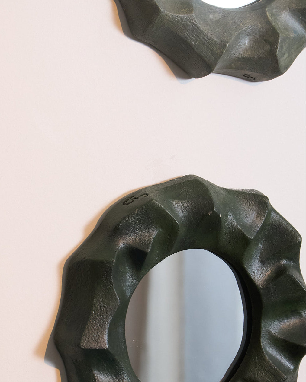 SMALL STONEWARE MIRROR