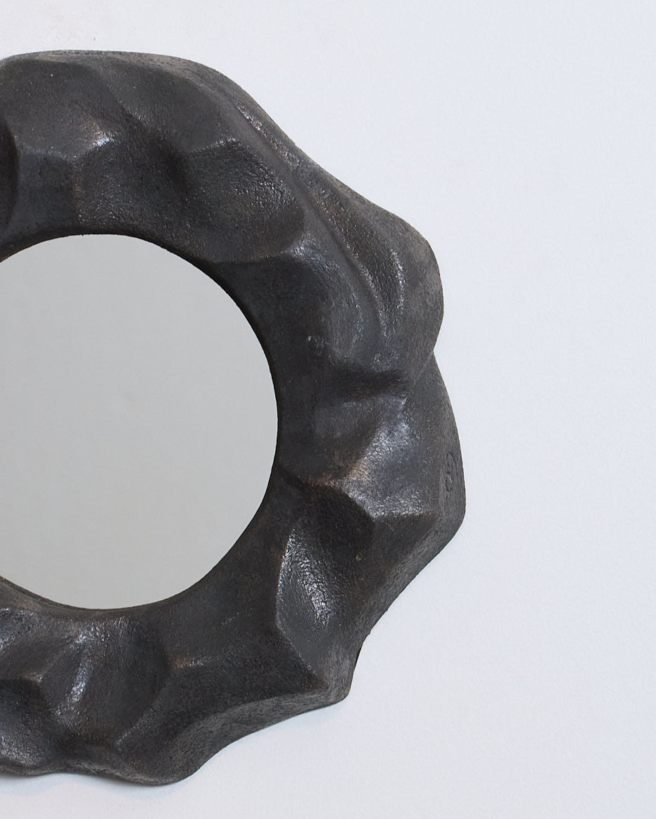 SMALL STONEWARE MIRROR