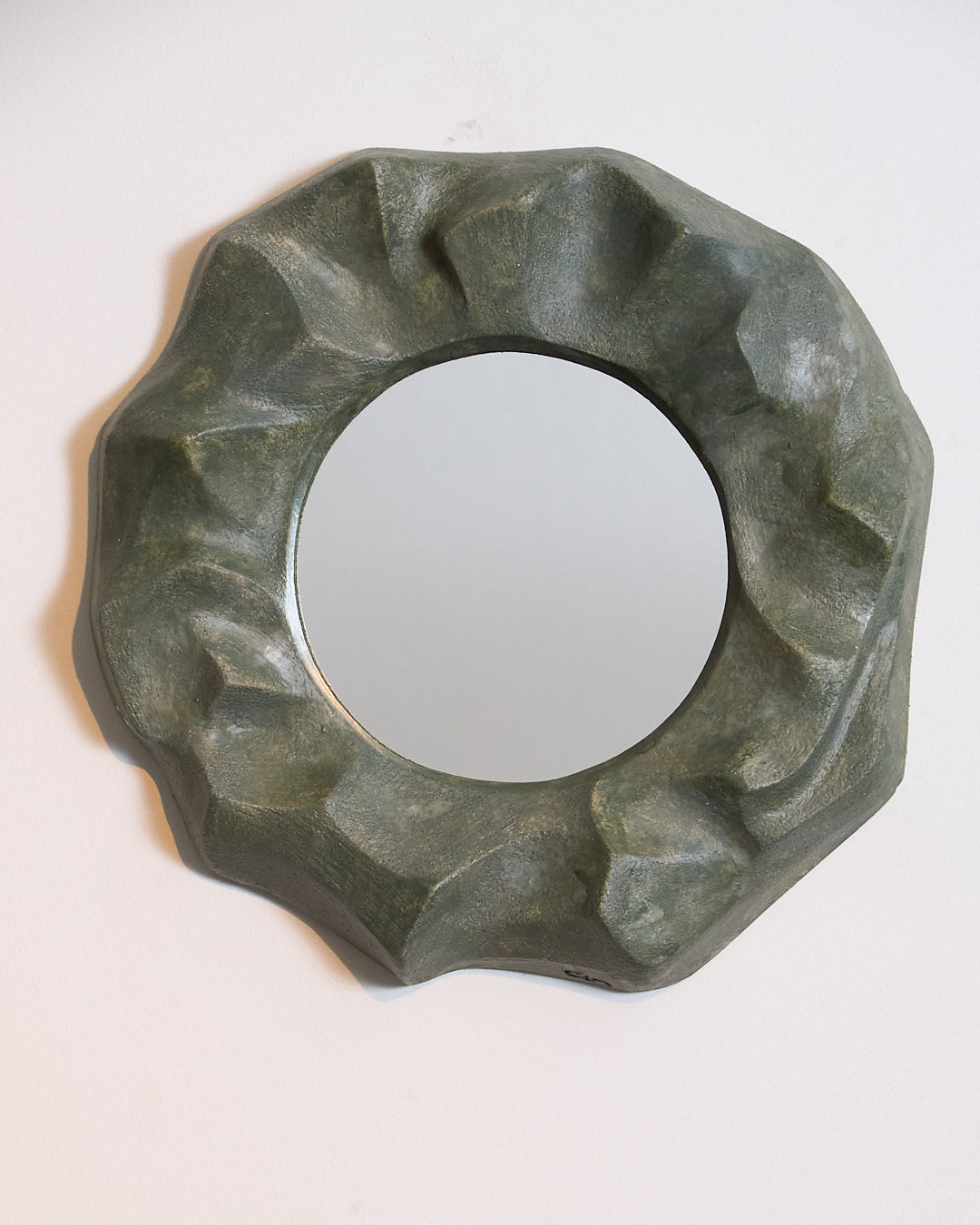 SMALL STONEWARE MIRROR
