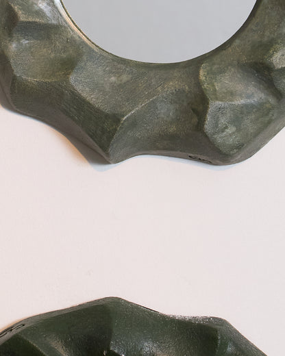 SMALL STONEWARE MIRROR