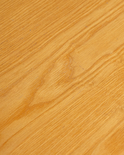 WOOD AND GLASS DINING TABLE