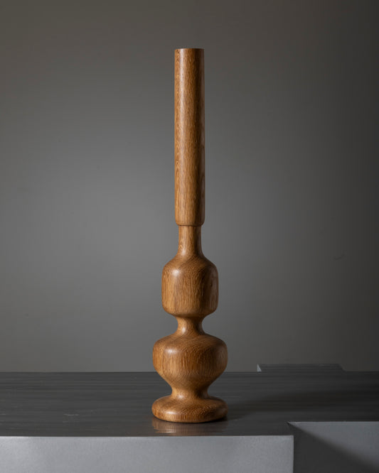 OAK CANDLE HOLDER
