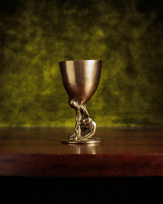 Brass egg cup Cluster Graal n°1