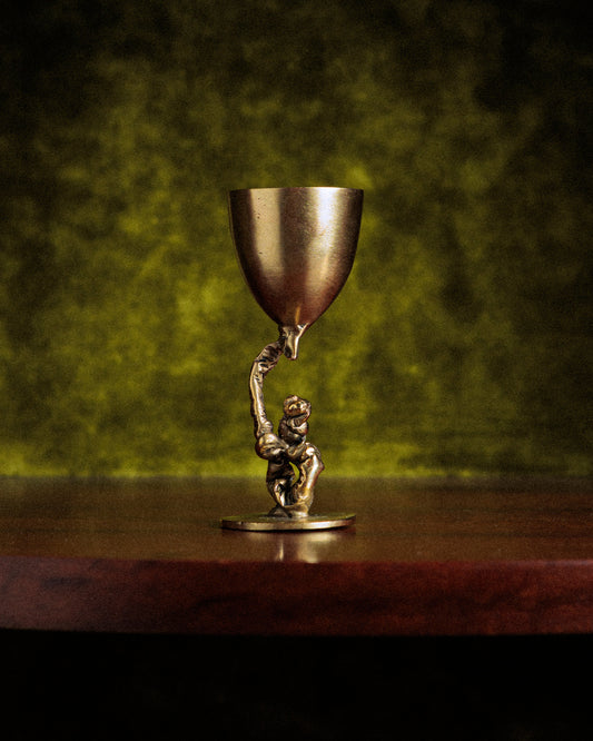 Brass egg cup Cluster Graal n°3