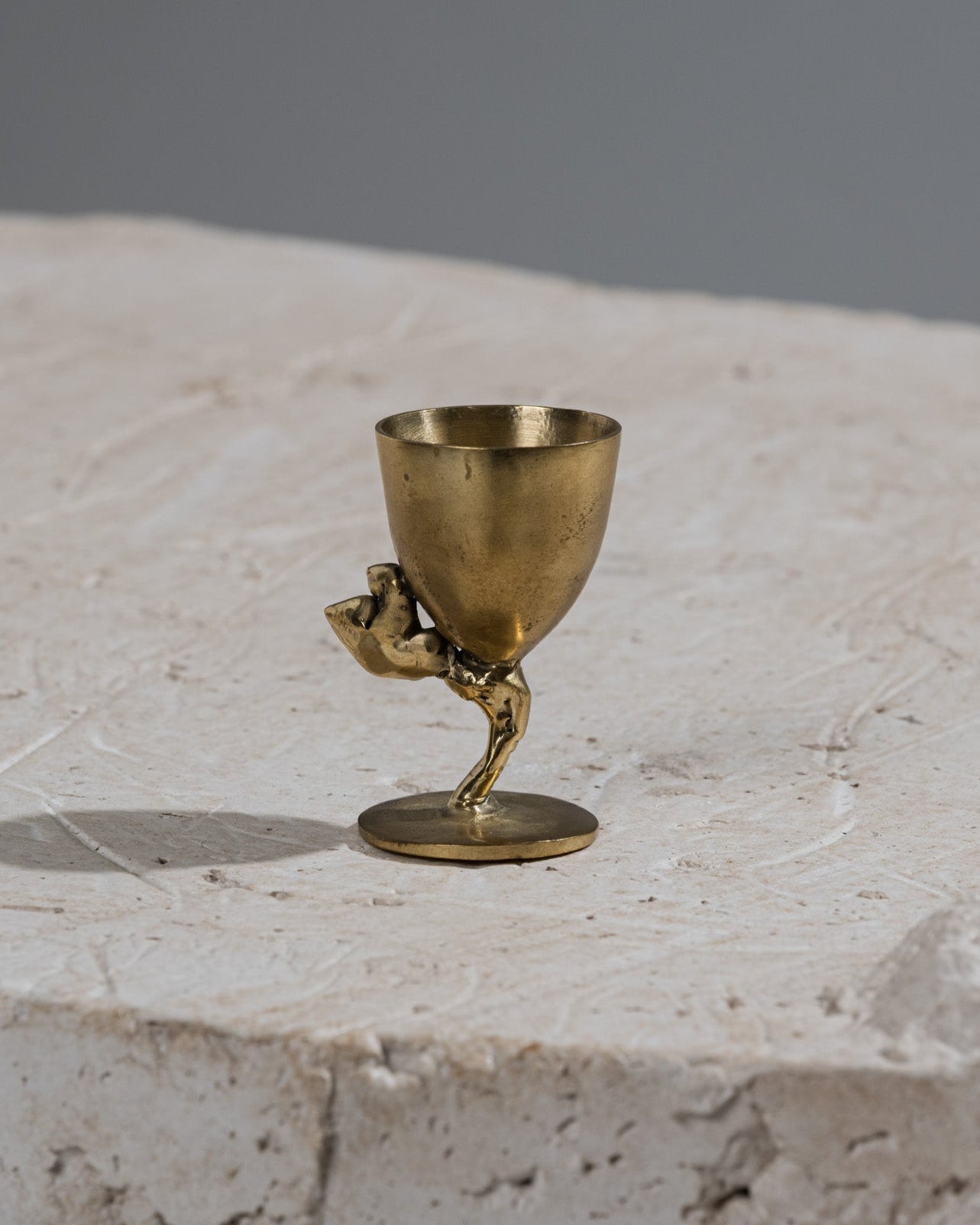 Brass egg cup Cluster Graal n°5