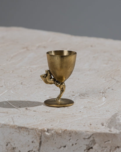 Brass egg cup Cluster Graal n°5