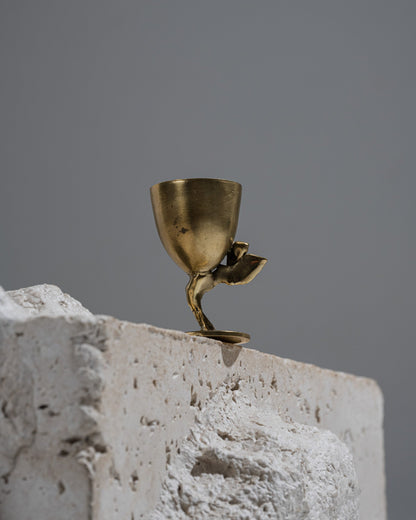 Brass egg cup Cluster Graal n°5