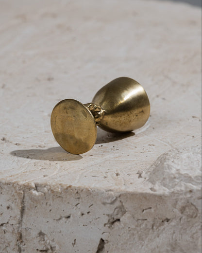 Brass egg cup Cluster Graal n°6