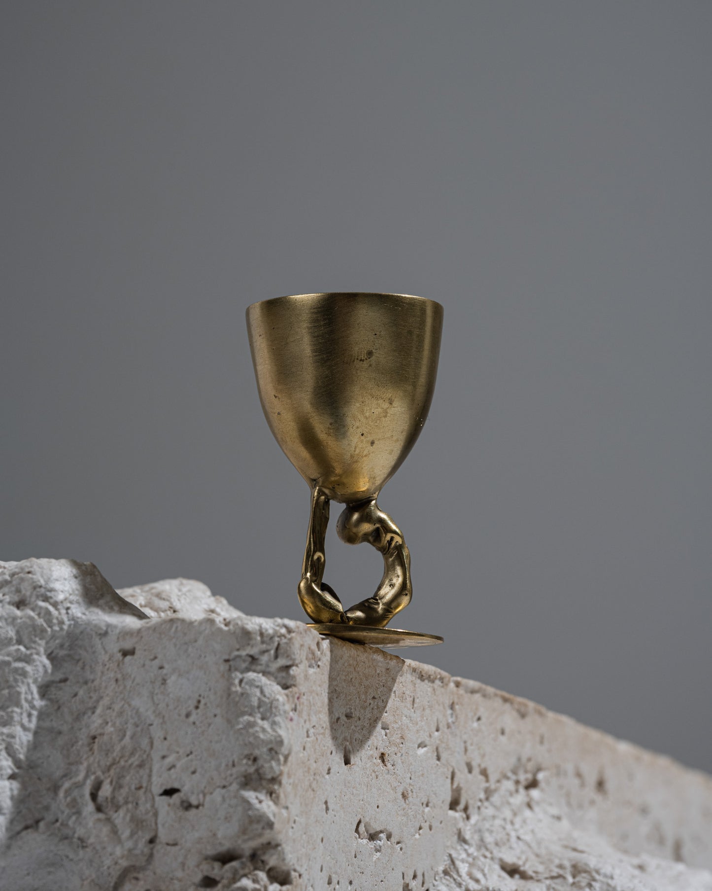 Brass egg cup Cluster Graal n°6