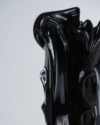 VASE EN VERRE DRAPÉ