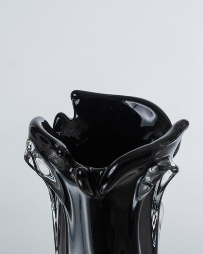 VASE EN VERRE DRAPÉ