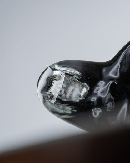 VASE EN VERRE DRAPÉ