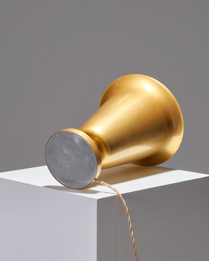 Art Deco lamp in gold metal, 1930s