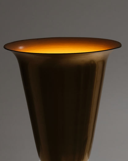 Art Deco lamp in gold metal, 1930s