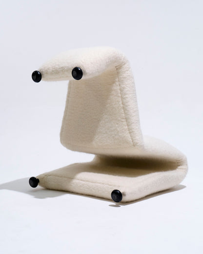 CHAUFFEUSE EN TISSU LAINEUX, ETIENNE FERMIGIER, 1970s