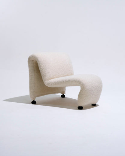 CHAUFFEUSE EN TISSU LAINEUX, ETIENNE FERMIGIER, 1970s