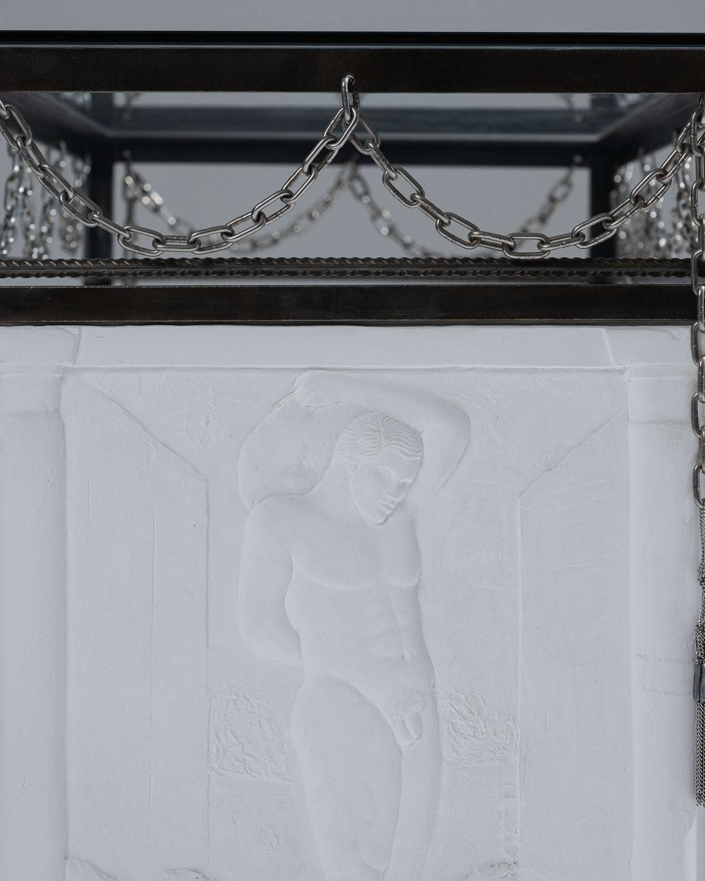 CONSOLE EN MÉTAL LE CHÂTIMENT DE SYSIPHE