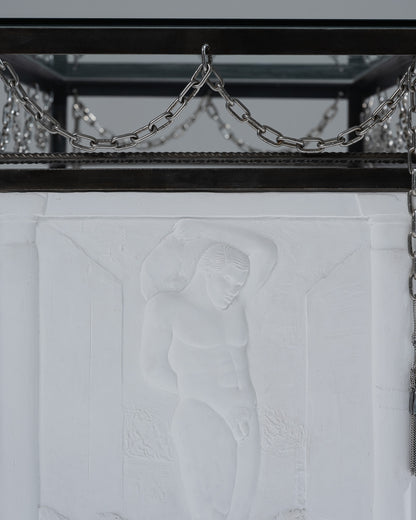 CONSOLE EN MÉTAL LE CHÂTIMENT DE SYSIPHE