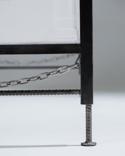 CONSOLE EN MÉTAL LE CHÂTIMENT DE SYSIPHE