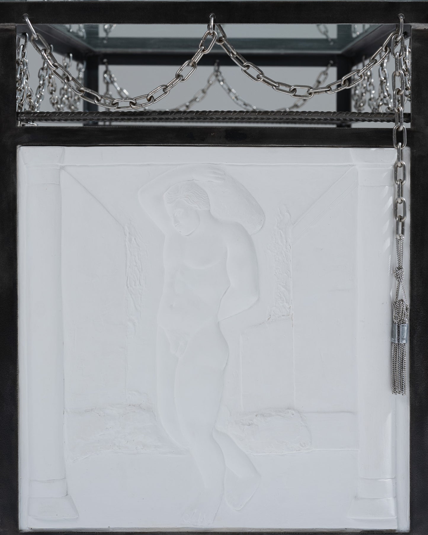 CONSOLE EN MÉTAL LE CHÂTIMENT DE SYSIPHE