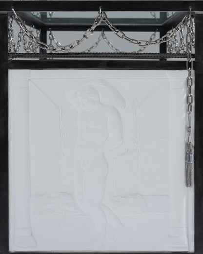 CONSOLE EN MÉTAL LE CHÂTIMENT DE SYSIPHE