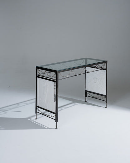 CONSOLE EN MÉTAL LE CHÂTIMENT DE SYSIPHE