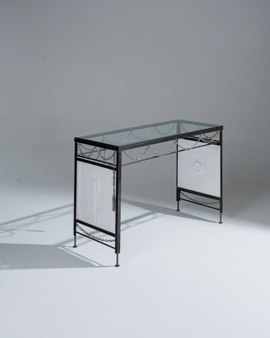 CONSOLE EN MÉTAL LE CHÂTIMENT DE SYSIPHE