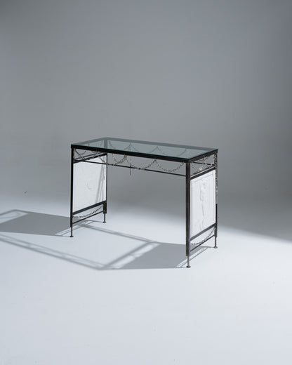 CONSOLE EN MÉTAL LE CHÂTIMENT DE SYSIPHE