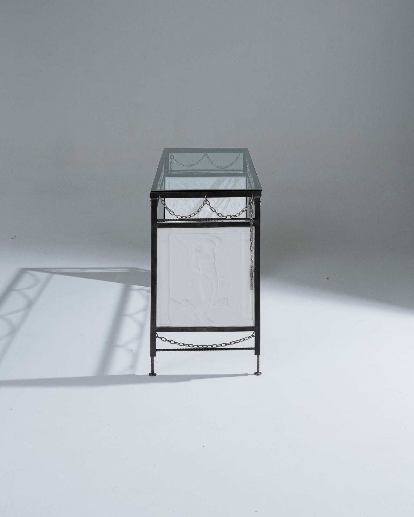 CONSOLE EN MÉTAL LE CHÂTIMENT DE SYSIPHE