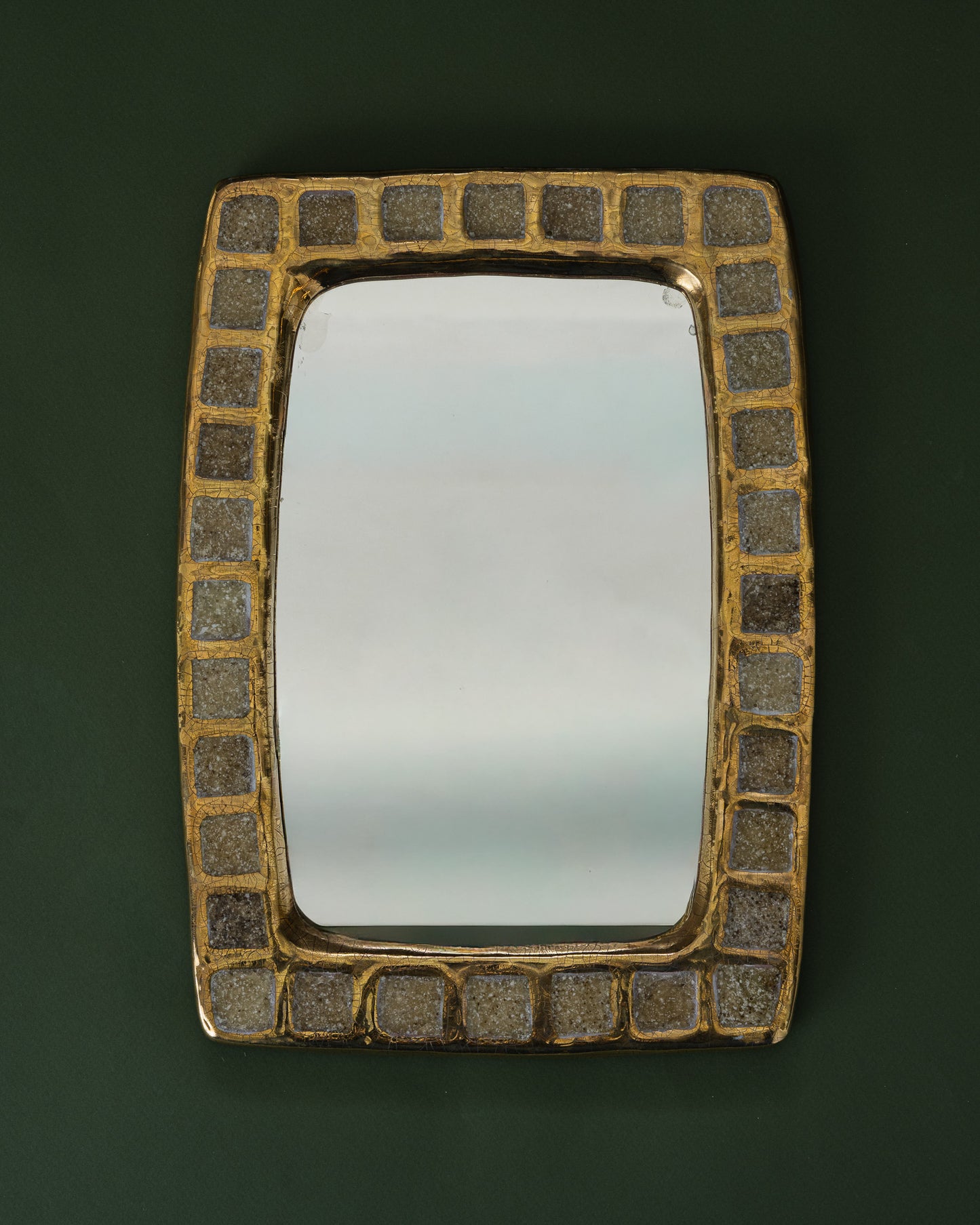 MIROIR EN PÂTE DE VERRE, MITHÉ ESPELT, 1950s