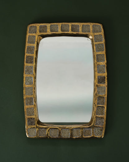 MIROIR EN PÂTE DE VERRE, MITHÉ ESPELT, 1950s