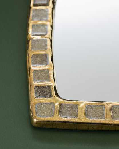 MIROIR EN PÂTE DE VERRE, MITHÉ ESPELT, 1950s