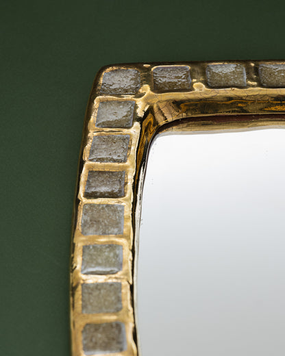 MIROIR EN PÂTE DE VERRE, MITHÉ ESPELT, 1950s