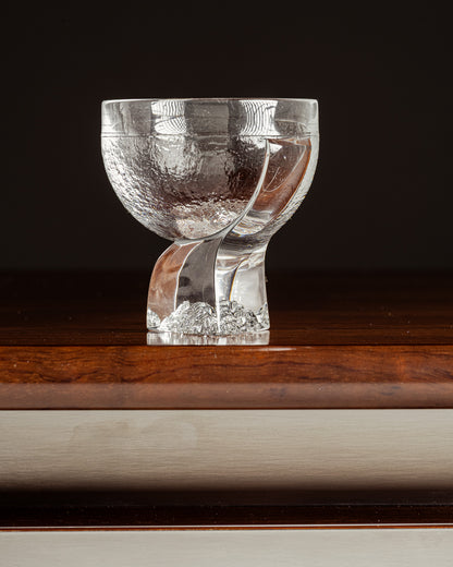 SET OF 6 CRYSTAL GLASSES, TADDEI, 1960s