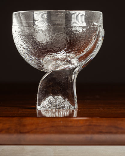 SET OF 6 CRYSTAL GLASSES, TADDEI, 1960s