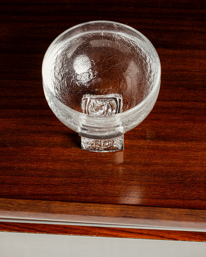 SET OF 6 CRYSTAL GLASSES, TADDEI, 1960s