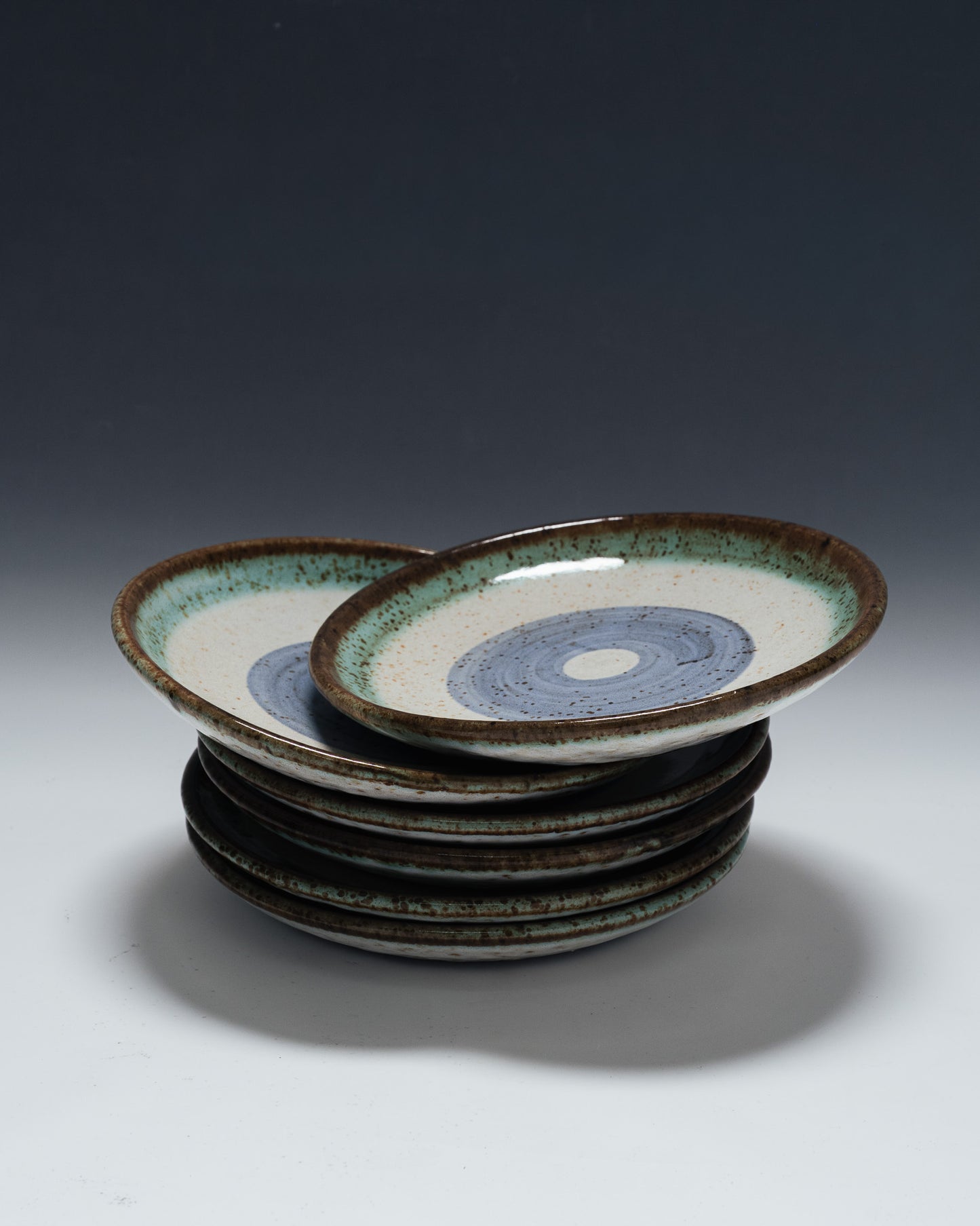 SET OF 6 PLATES, LA ROUE, VALLAURIS, 1960s