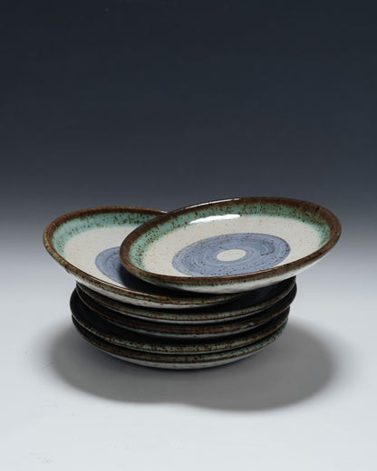 SET OF 6 PLATES, LA ROUE, VALLAURIS, 1960s