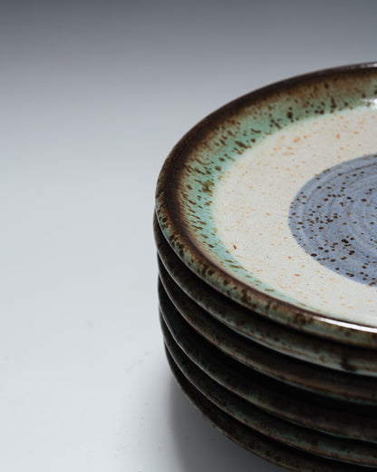 SET OF 6 PLATES, LA ROUE, VALLAURIS, 1960s