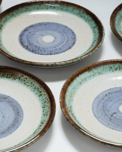 SET OF 6 PLATES, LA ROUE, VALLAURIS, 1960s