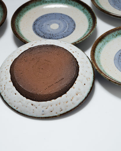 SET OF 6 PLATES, LA ROUE, VALLAURIS, 1960s