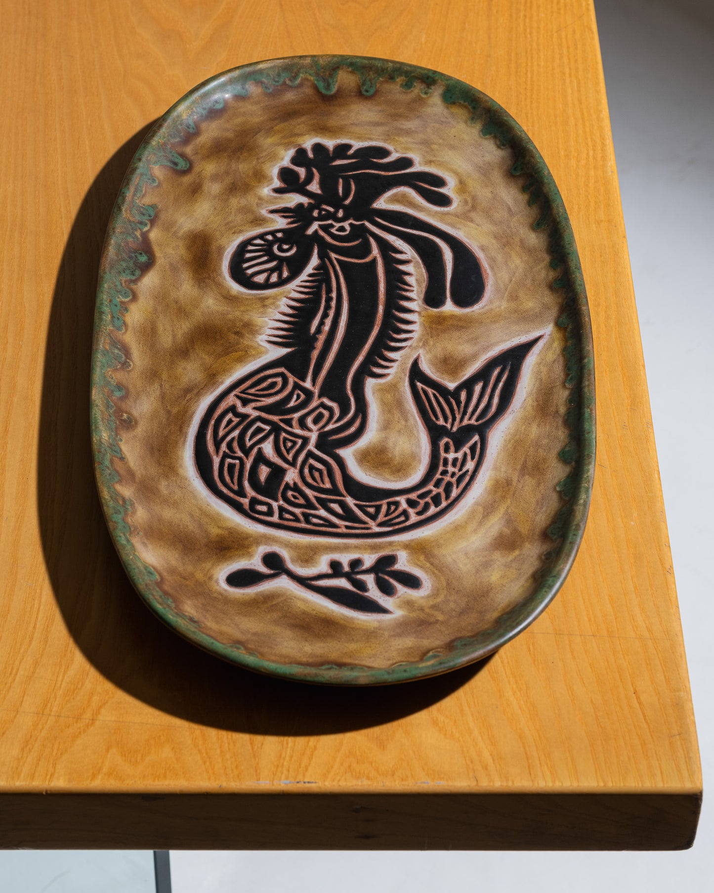 Ceramic plate, Jean Lurçat, 1950s